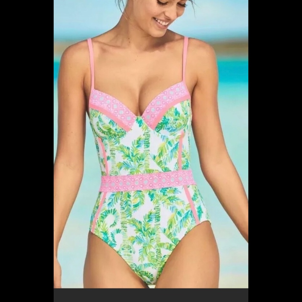 Lilly Pulitzer Palma One Piece Swimsuit NWT Sz 6